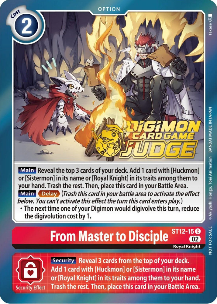 From Master to Disciple [ST12-15] (Judge Pack 3) [Starter Deck: Jesmon Promos] (ONLINE ORDER ONLY)