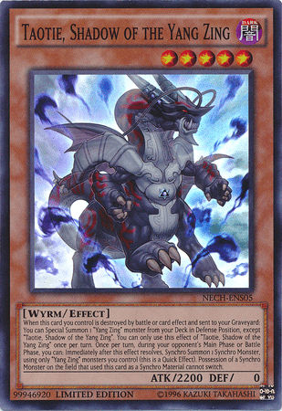 Taotie, Shadow of the Yang Zing (SE) [NECH-ENS05] Super Rare (ONLINE ORDER ONLY)