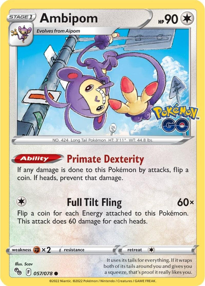 Ambipom (057/078) [Pokémon GO] (Online Only)