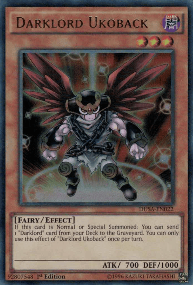 Darklord Ukoback [DUSA-EN022] Ultra Rare (ONLINE ORDER ONLY)
