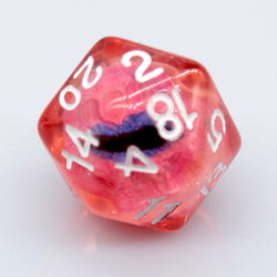 Dragon Eye d20 21.7mm Resin Standard Roll d20 [Red, Green, Blue, Clear, Smoke] (Online Only)