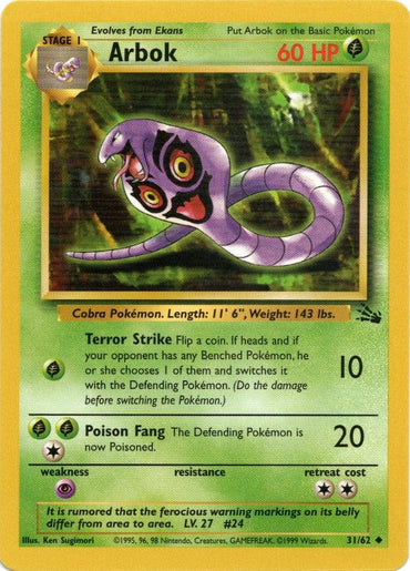 Arbok (31/62) [Fossil Unlimited] (Online Only)