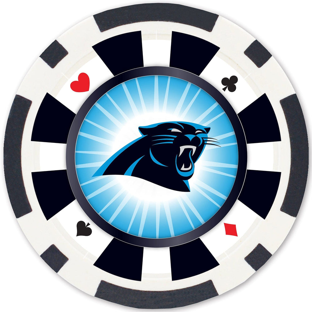 Carolina Panthers 100 Piece Poker Chips (ONLINE ORDER ONLY)