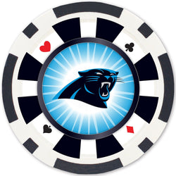 Carolina Panthers 100 Piece Poker Chips (ONLINE ORDER ONLY)