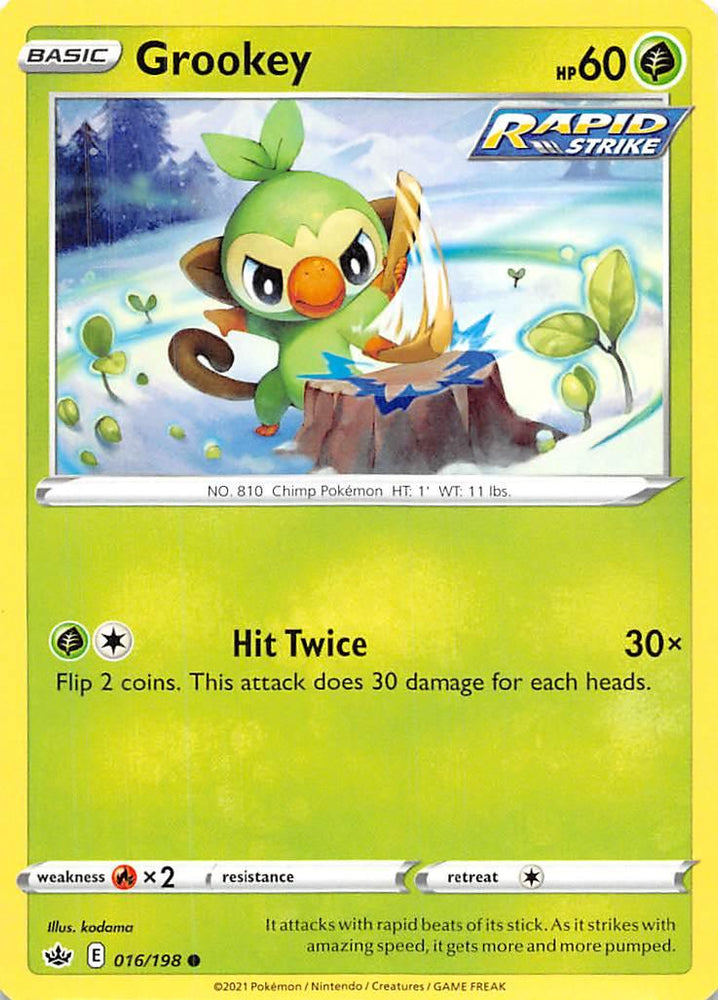 Grookey (016/198) [Sword & Shield: Chilling Reign] (Online Only)