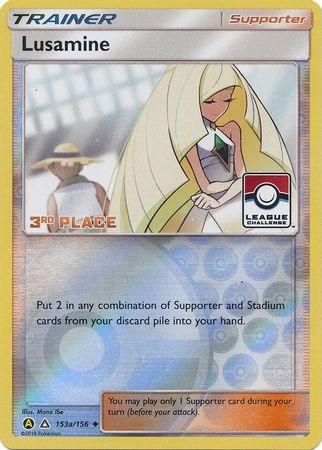 Lusamine (153a/156) (League Challenge Alt Art 3rd Place) [Sun & Moon: Ultra Prism] (Online Only)