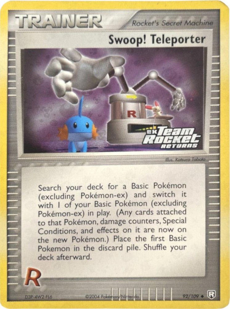 Swoop! Teleporter (92/109) (Stamped) [EX: Team Rocket Returns] (Online Only)