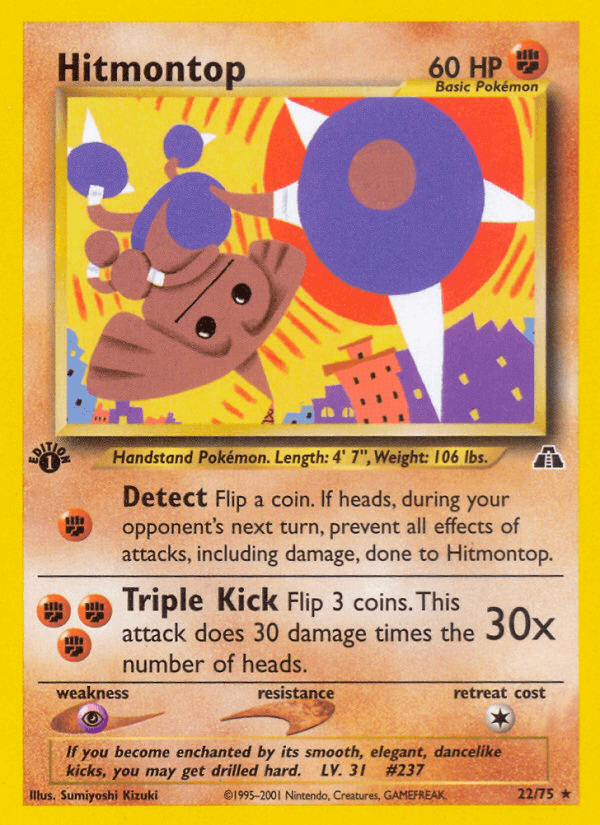 Hitmontop (22/75) [Neo Discovery 1st Edition] (Online Only)