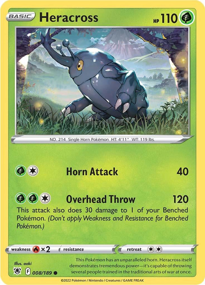Heracross (008/189) [Sword & Shield: Astral Radiance] (Online Only)