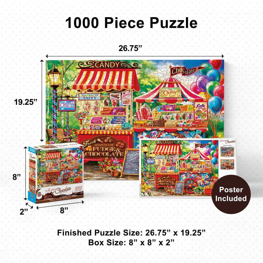 All About Chocolate - Chocolate Factory 1000 Piece Jigsaw Puzzle
