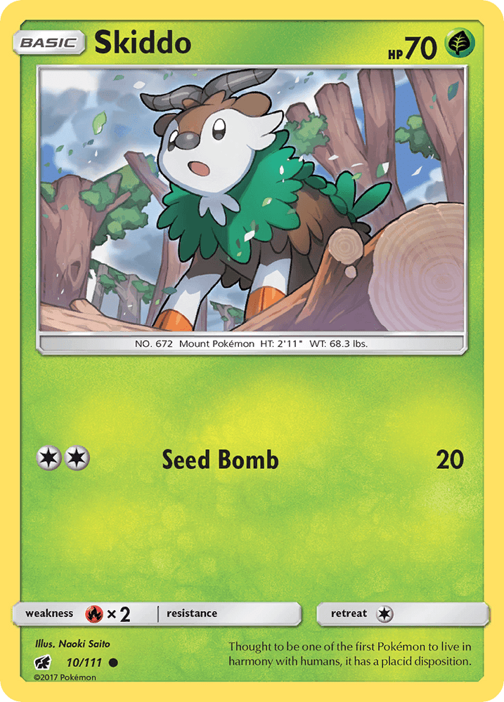 Skiddo (10/111) [Sun & Moon: Crimson Invasion] (Online Only)