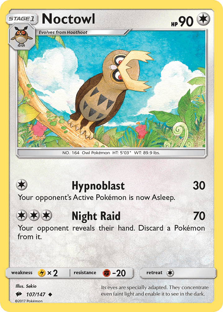 Noctowl (107/147) [Sun & Moon: Burning Shadows] (Online Only)