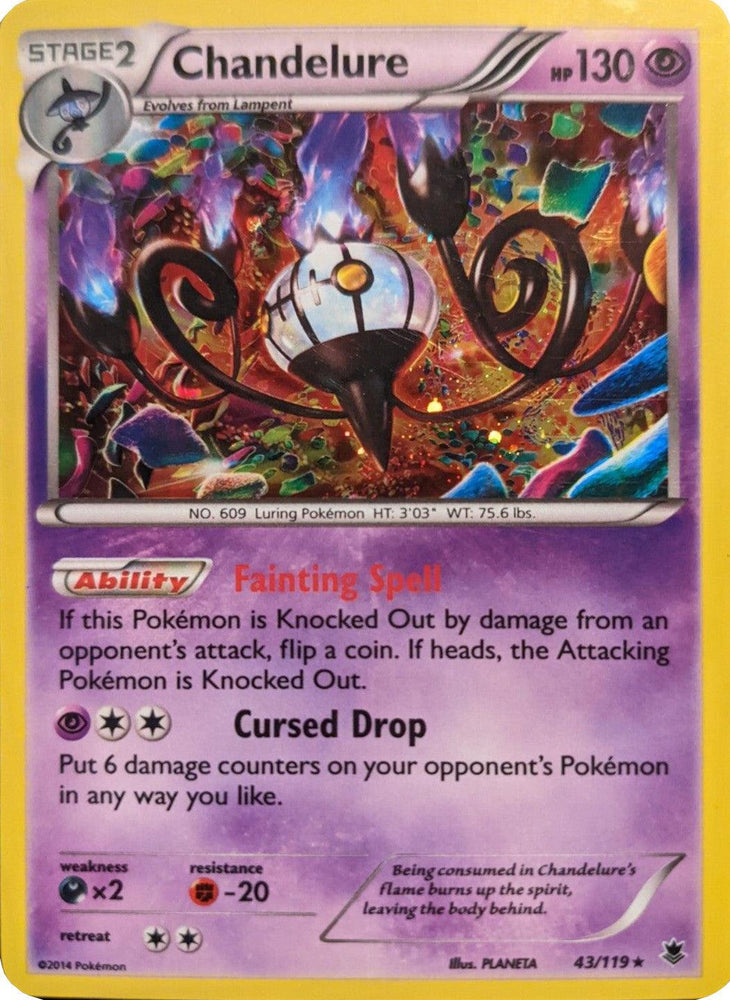 Chandelure (43/119) (Cosmos Holo) [XY: Phantom Forces] (Online Only)