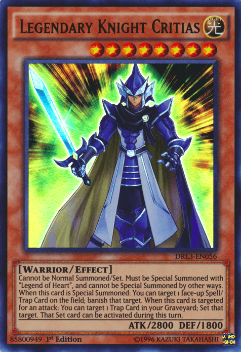 Legendary Knight Critias [DRL3-EN056] Ultra Rare (ONLINE ORDER ONLY)