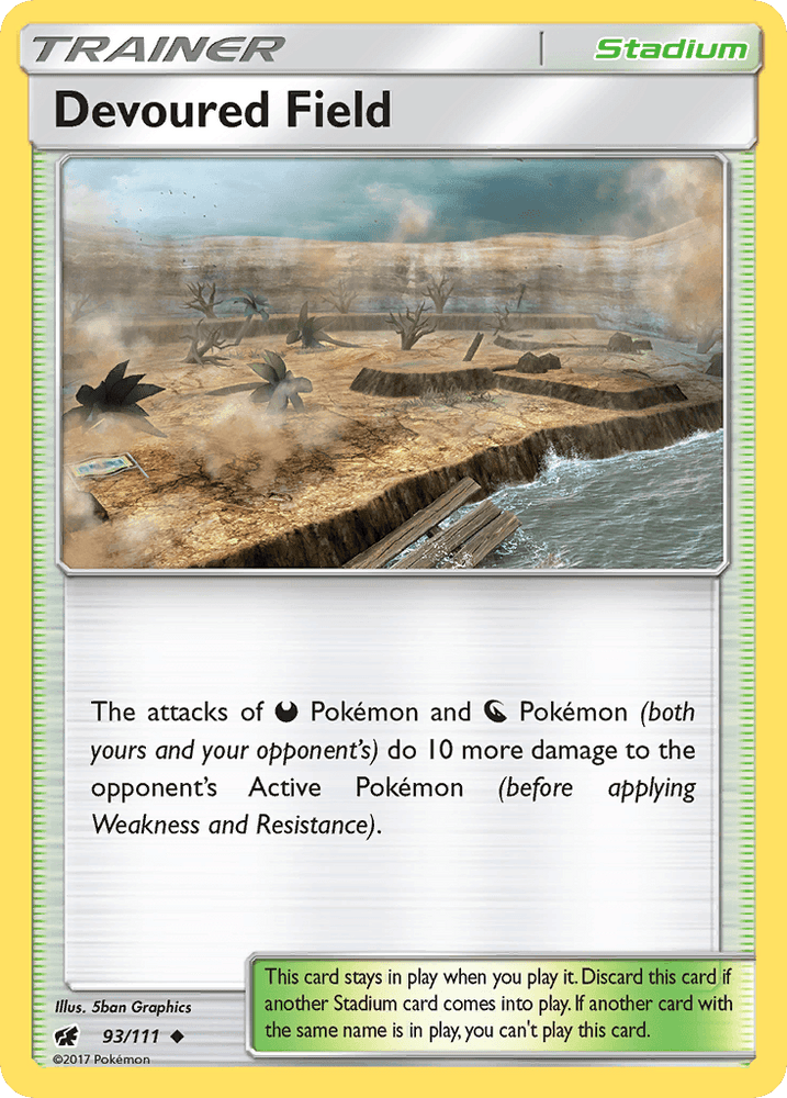 Devoured Field (93/111) [Sun & Moon: Crimson Invasion] (Online Only)