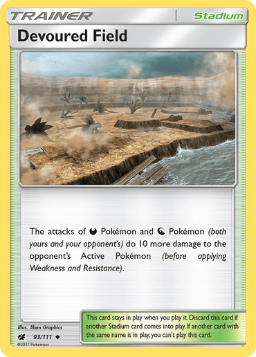 Devoured Field (93/111) [Sun & Moon: Crimson Invasion] (Online Only)