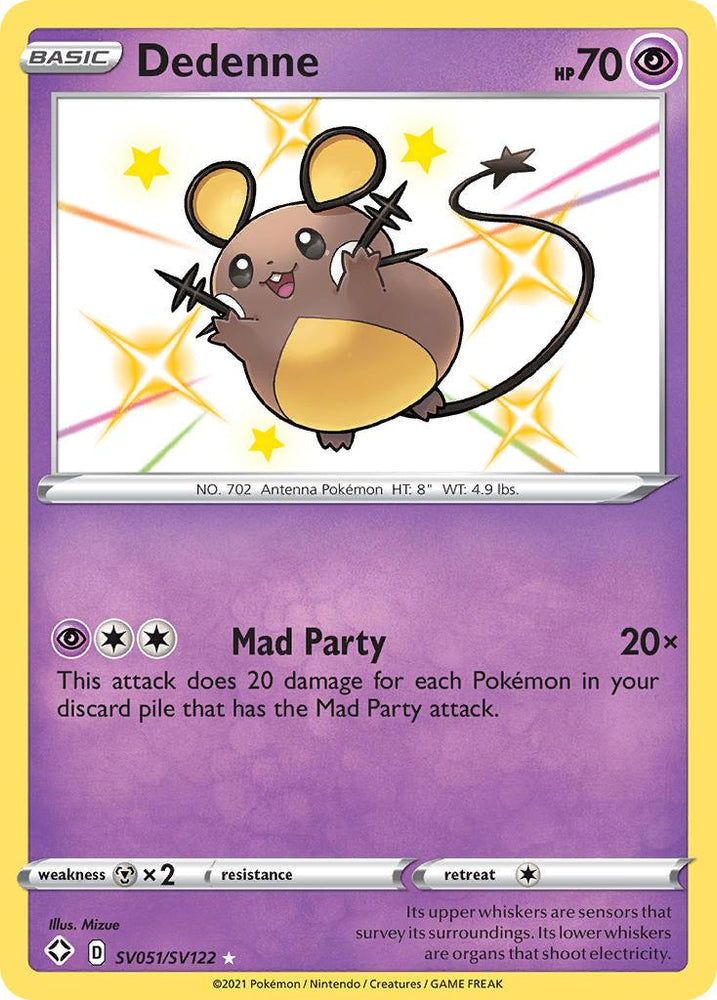 Dedenne (SV051/SV122) [Sword & Shield: Shining Fates] (Online Only)