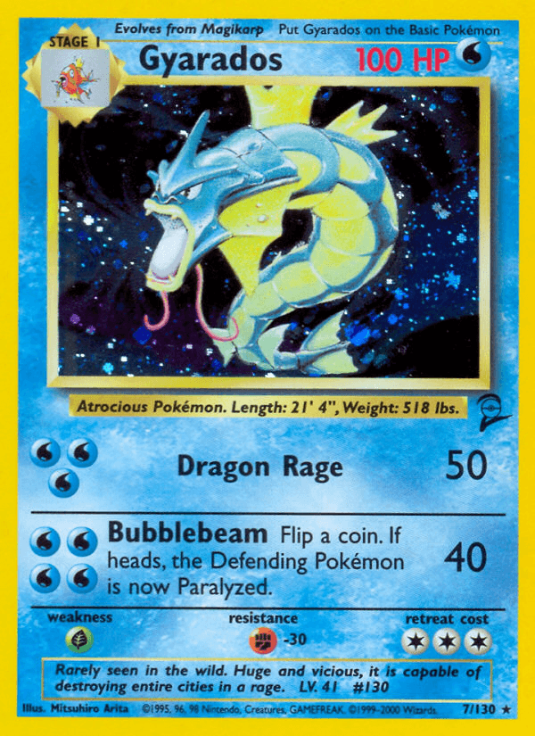 Gyarados (7/130) [Base Set 2] (Online Only)