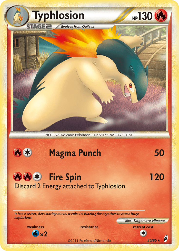 Typhlosion (35/95) [HeartGold & SoulSilver: Call of Legends] (Online Only)