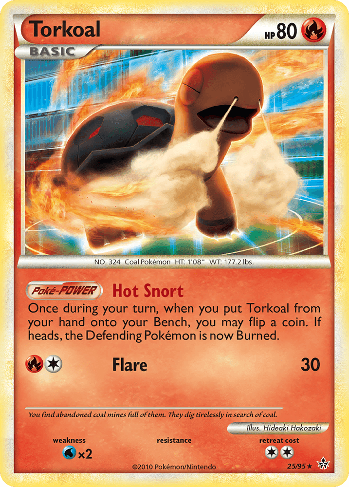 Torkoal (25/95) [HeartGold & SoulSilver: Unleashed] (Online Only)