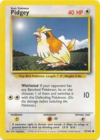 Pidgey (57/102) [Base Set Unlimited] (Online Only)