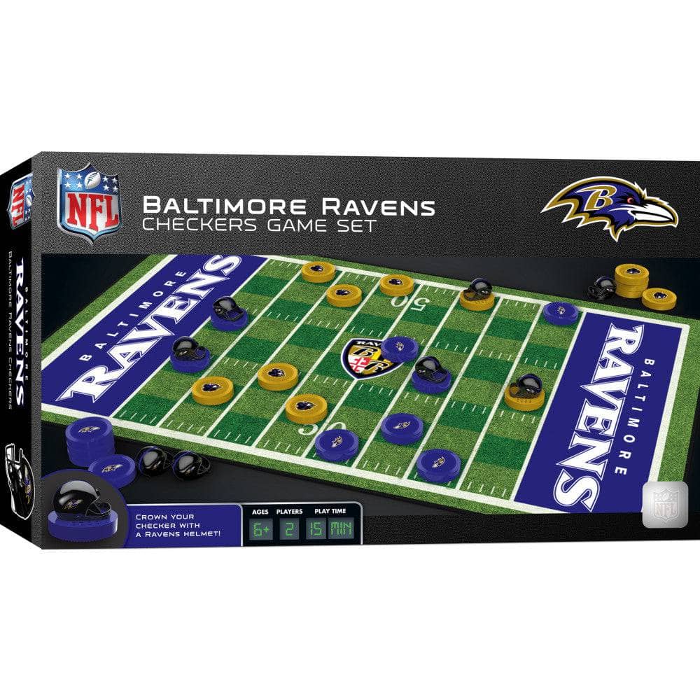 Baltimore Ravens Checkers Board Game (ONLINE ORDER ONLY)