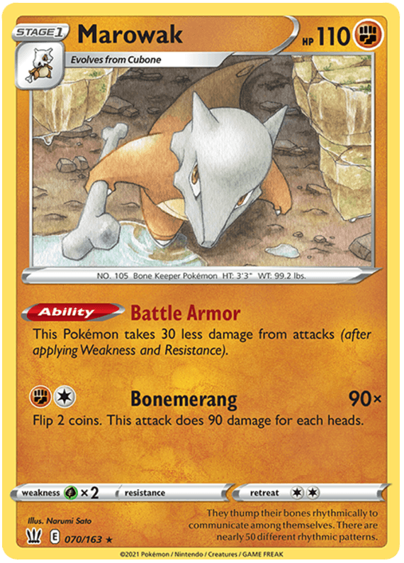Marowak (070/163) [Sword & Shield: Battle Styles] (Online Only)