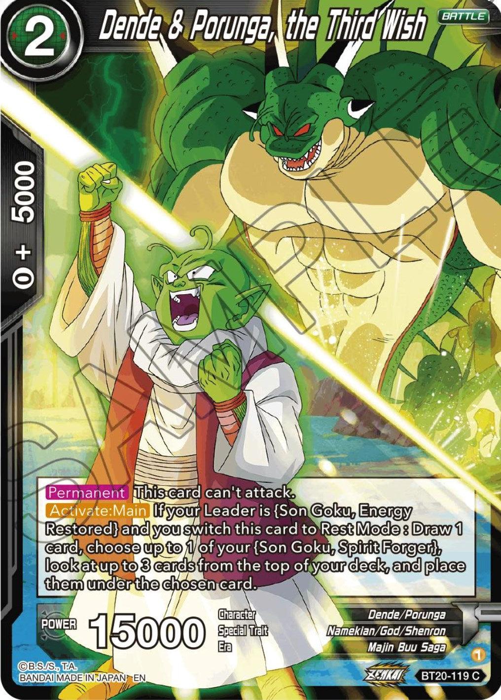 Dende & Porunga, the Third Wish (BT20-119) [Power Absorbed] (ONLINE ORDER ONLY)