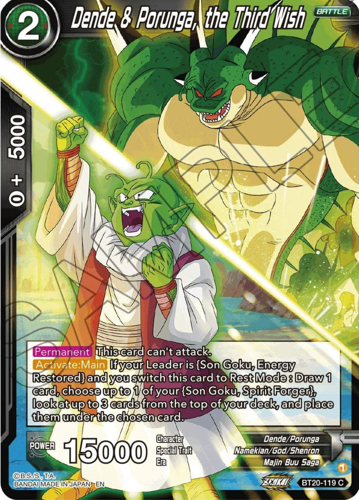 Dende & Porunga, the Third Wish (BT20-119) [Power Absorbed] (ONLINE ORDER ONLY)