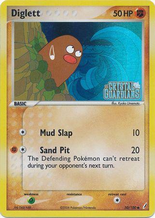 Diglett (50/100) (Stamped) [EX: Crystal Guardians] (Online Only)