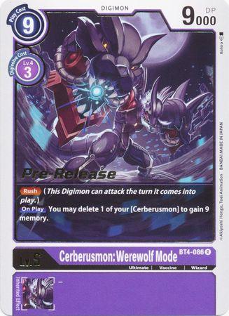 Cerberusmon: Werewolf Mode [BT4-086] [Great Legend Pre-Release Promos] (ONLINE ORDER ONLY)