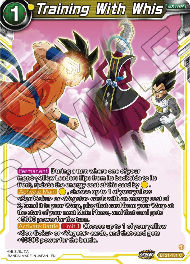 Training With Whis (BT21-131) [Wild Resurgence] (ONLINE ORDER ONLY)