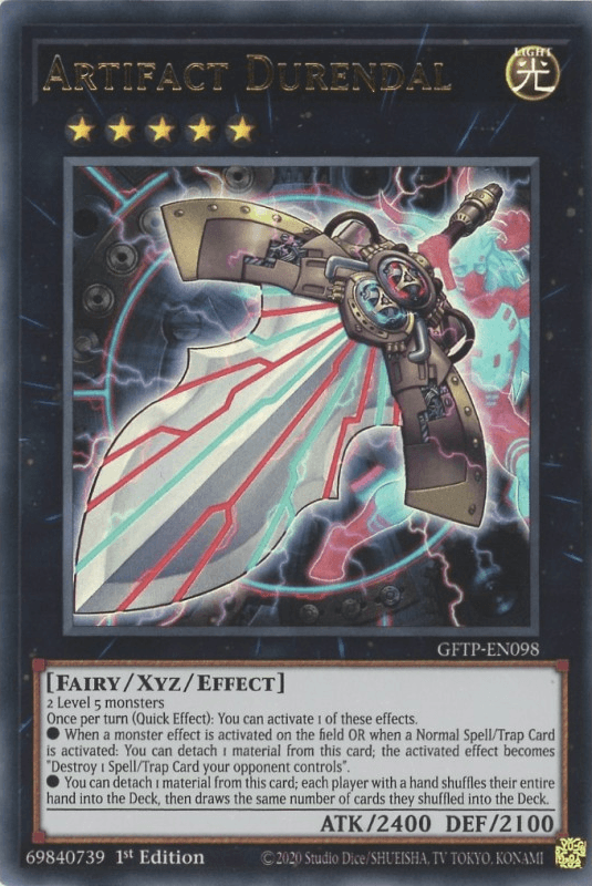 Artifact Durendal [GFTP-EN098] Ultra Rare (ONLINE ORDER ONLY)