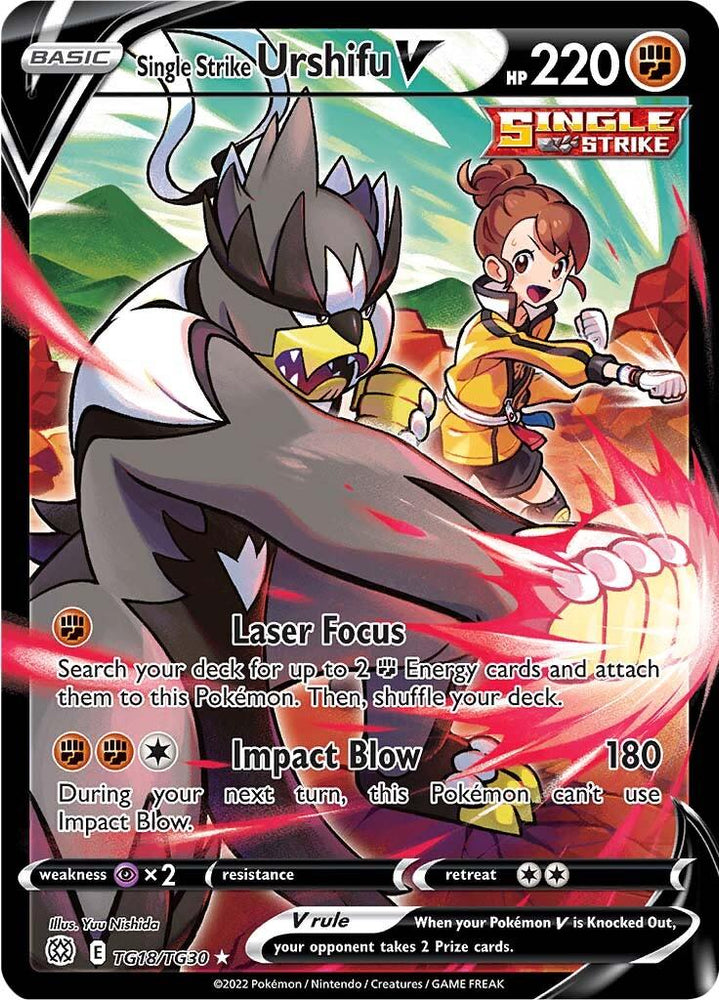 Single Strike Urshifu V (TG18/TG30) [Sword & Shield: Brilliant Stars] (Online Only)