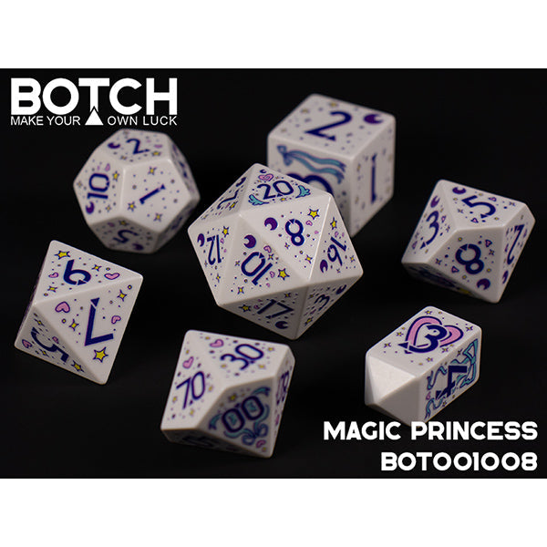 7 Piece Die Set Botch Dice: Magic Princess (ONLINE ORDER ONLY)
