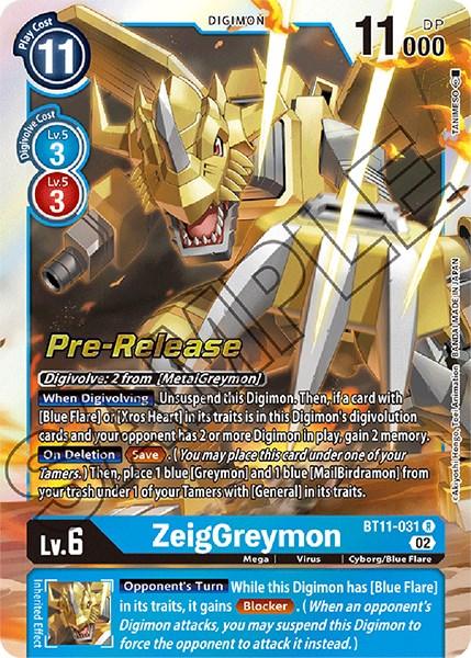 ZeigGreymon [BT11-031] [Dimensional Phase Pre-Release Promos] (ONLINE ORDER ONLY)