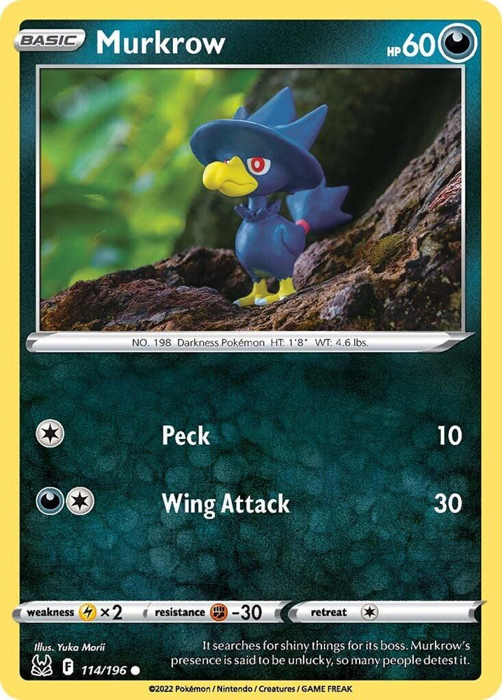 Murkrow (114/196) [Sword & Shield: Lost Origin] (Online Only)
