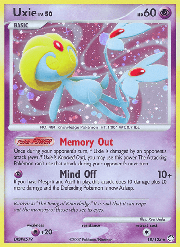 Uxie (18/123) [Diamond & Pearl: Mysterious Treasures] (Online Only)