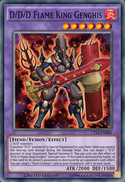D/D/D Flame King Genghis [CT13-EN005] Super Rare