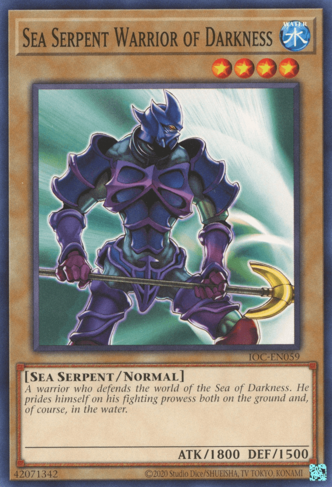 Sea Serpent Warrior of Darkness (25th Anniversary) [IOC-EN059] Common (ONLINE ORDER ONLY)