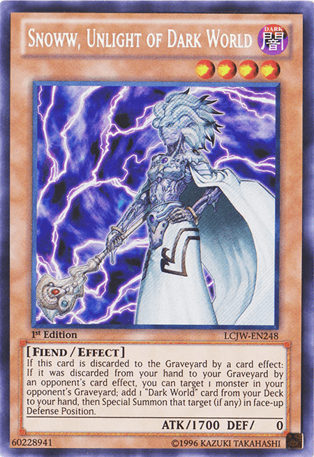 Snoww, Unlight of Dark World [LCJW-EN248] Secret Rare (ONLINE ORDER ONLY)