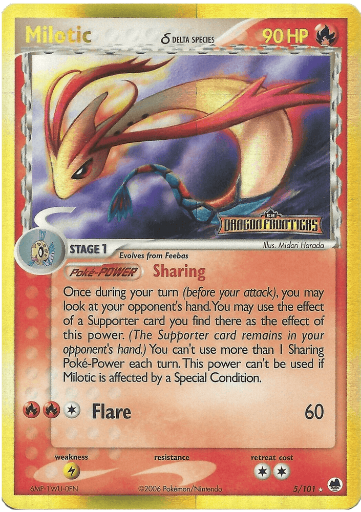 Milotic (5/101) (Delta Species) (Stamped) [EX: Dragon Frontiers] (Online Only)