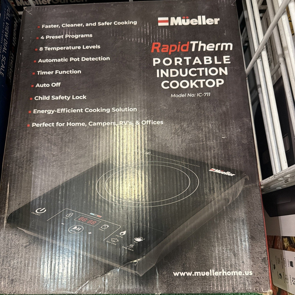 Mueller RapidTherm Portable Induction Cooktop Hot Plate Countertop 1800W, IC-711 (ONLINE ORDER ONLY)