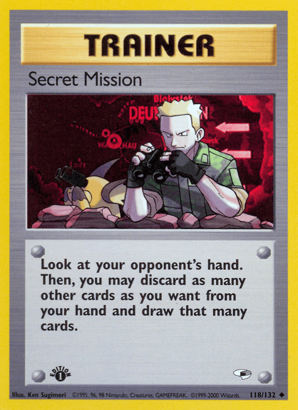 Secret Mission (118/132) [Gym Heroes 1st Edition] (Online Only)