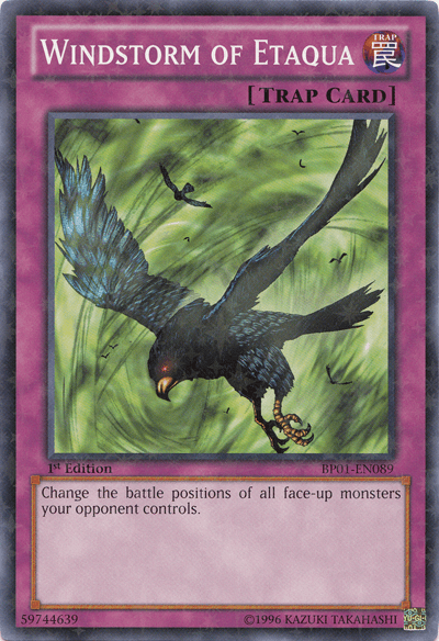 Windstorm of Etaqua [BP01-EN089] Starfoil Rare (ONLINE ORDER ONLY)