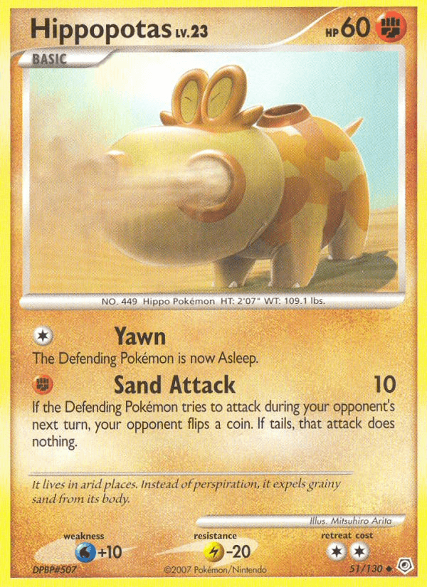 Hippopotas (51/130) [Diamond & Pearl: Base Set] (Online Only)