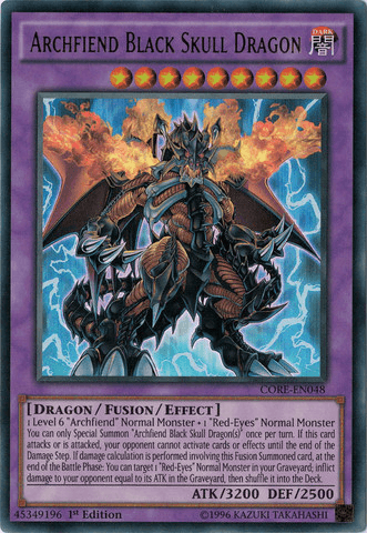Archfiend Black Skull Dragon [CORE-EN048] Ultra Rare (ONLINE ORDER ONLY)