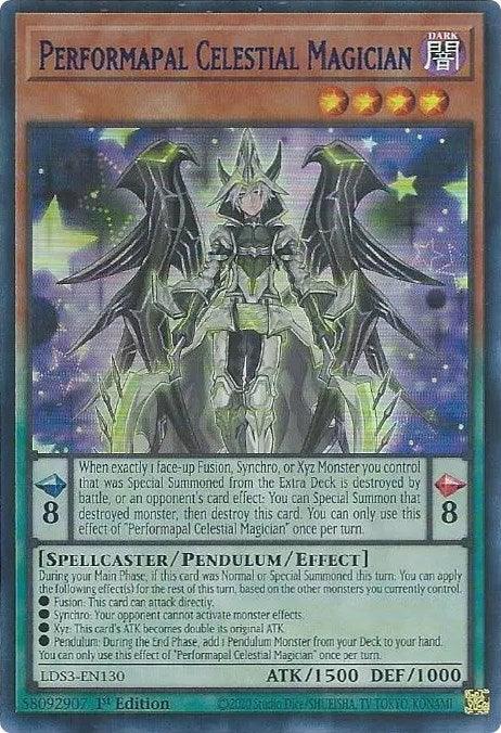 Performapal Celestial Magician (Blue) [LDS3-EN130] Ultra Rare (ONLINE ORDER ONLY)