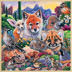 Wood Fun Facts - Desert Friends 48 Piece Wood Jigsaw Puzzle (ONLINE ORDER ONLY)