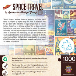 Vintage Posters - Space Travel 1000 Piece Jigsaw Puzzle